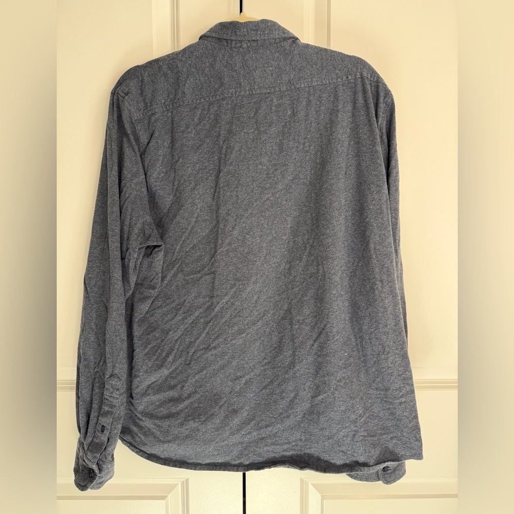 J°S.A. Bank 1905 Men’s Button Up Shirt Tailored Fit Gray Cotton XL - Picture 2 of 5